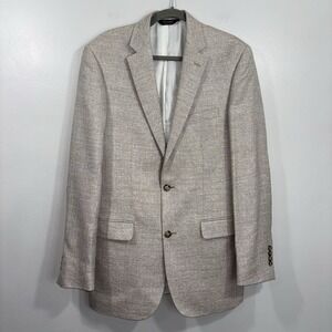Jos A Bank 40 X-Long Linen Blend Mens Coat Jacket
